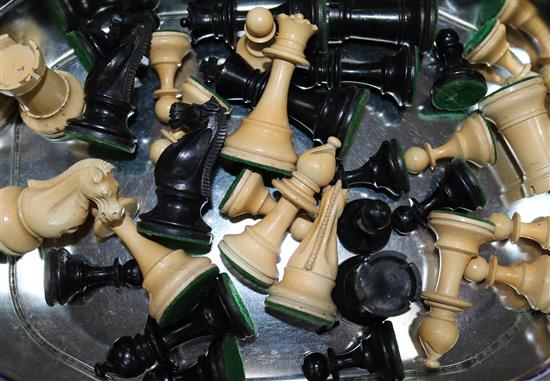 A Staunton chess set